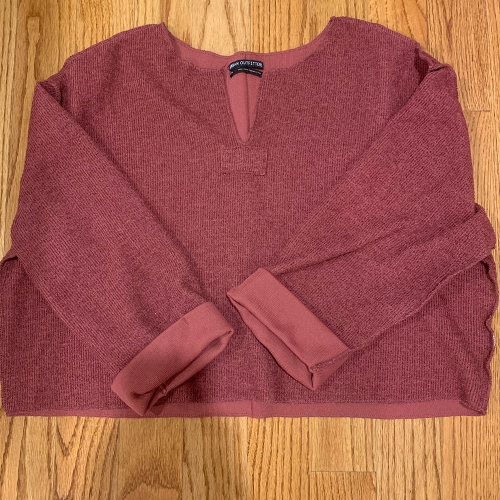 Urban Outfitters Oversized Burgundy Sweater